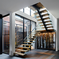 DAIYA rampe d'escalier intérieure avec garde-corps en verre