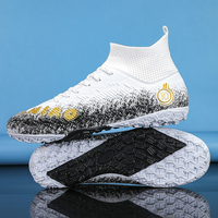 Chaussures de football personnalisées en gros Bottes de sport hautes pour hommes Chaussures de football pour hommes AG FG TF Chaussure de football