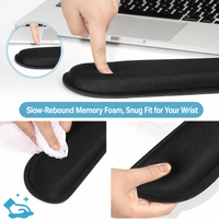 Alas Mouse dan Penyangga Pergelangan Tangan Keyboard Gaming Karet Ukuran Khusus, Desain Cetak Sublimasi Anti Radiasi, untuk Kantor dan Rumah