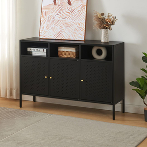 Hot Popular Black <b>TV</b> Stands for Sale Living Room <b>TV</b> Furniture Style Steel Modern Customized Metal <b>TV</b> Storage Cabinet - Product Image 2