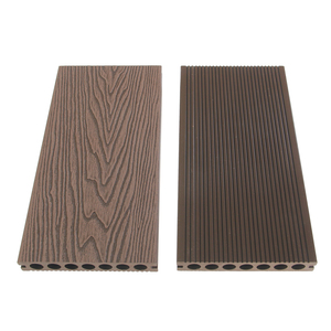 Cubierta de WPC contemporánea personalizada Acabado de roble liso Composición plástica de madera Suelo para exteriores Superficie impermeable y antideslizante - Product Image 3