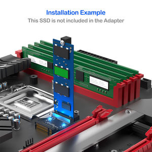 محول <span class=keywords><strong>M</strong></span>.<span class=keywords><strong>2</strong></span> NVMe SSD من النوع A/E للتركيب العمودي، متوافق مع أجهزة الكمبيوتر الصناعية والحواسيب المحمولة وأجهزة سطح المكتب، مصنوع من المعدن - Product Image 6