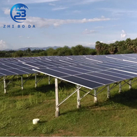 Système de montage au sol solaire à colonne unique en acier, support photovoltaïque en acier au carbone galvanisé à chaud pour modules photovoltaïques encadrés – Offre Spéciale