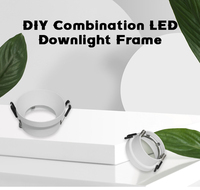 GU10 GU5.3 MR16 Modules Downlight Spotlight Housing Cadre en aluminium Encastré Embedded Fitting