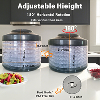 Nieuwe 2025 Voedsel Dehydrator Machine 6 Trays Professionele Elektrische Multi-Tier Voedselbeschermer Voor Fruit/Groente Droger