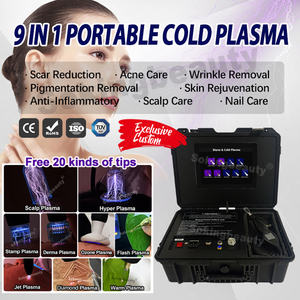 Appareil de plasma froid et chaud supérieur 9 en 1 pour lutter contre le vieillissement, réduire les rides, soigner l'acné et raffermir la peau - Product Image 2