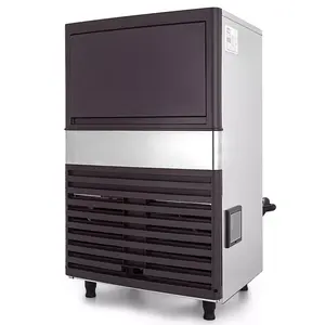 New Commercial Auto Clear Cube Ice Maker Machine 60kg Industrial and Home Use Used and Certified by CE for Hotels Restaurants