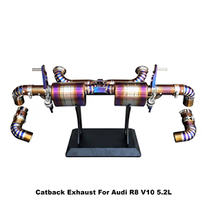 Sistema de escape Catback Vortex ligero de titanio azul quemado para Audi R8 V10 5.2L 2020-2024, sistema de carreras en pista - Product Image 1