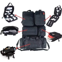 Sac de rangement tactique pour organisateur de panneau Molle avec 5 pochettes Molle détachables