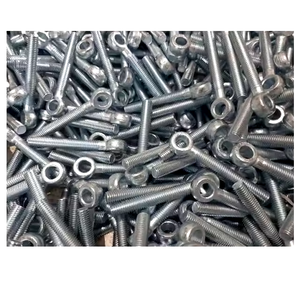 Perno de ojo de acero inoxidable estándar ISO Revestimiento de plata Sujetador de elevador de sujeción fuerte M10 M3 M4 Rosca Proveedor industrial India - Product Image 3