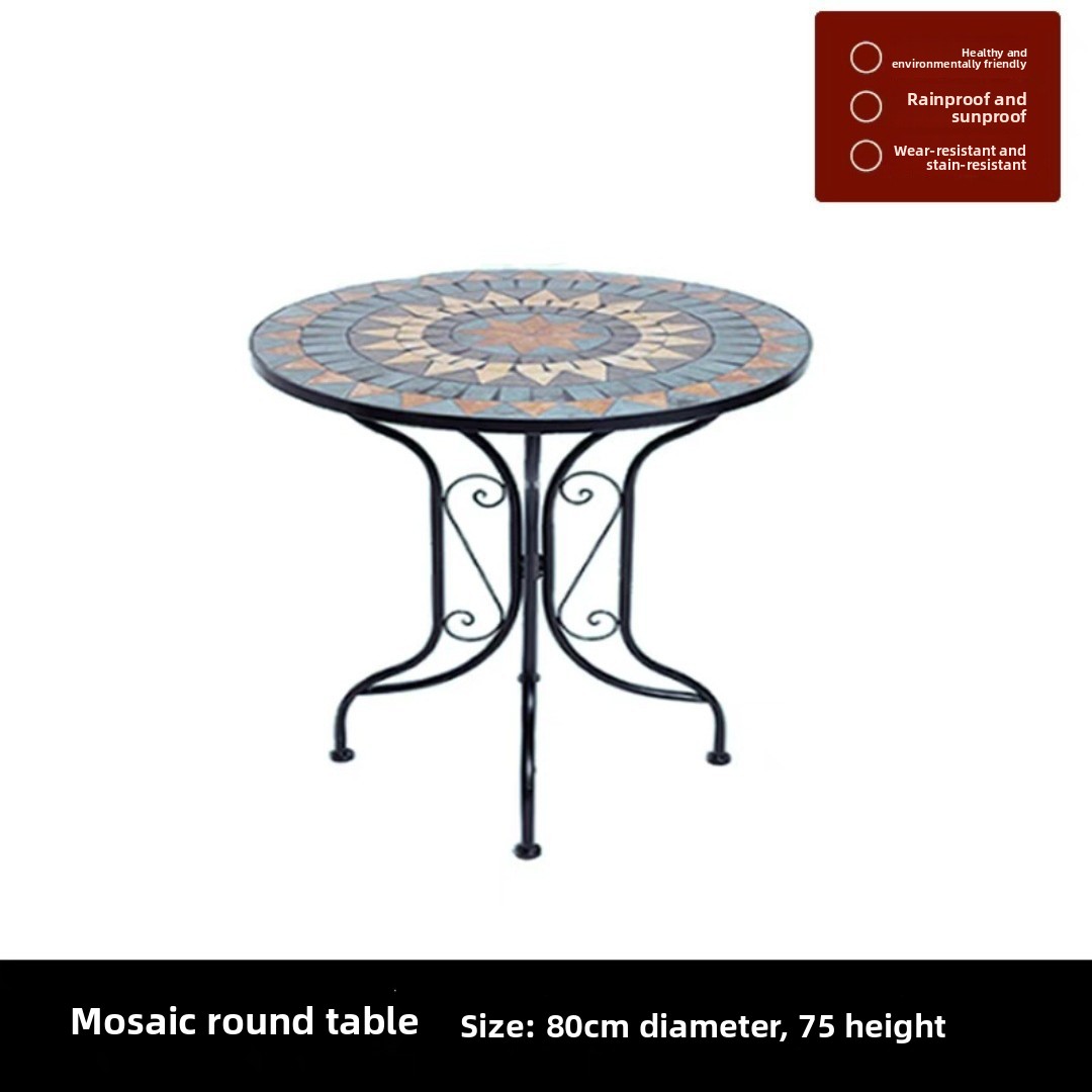 Table simple noire 80cm