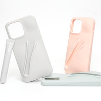 Étui de téléphone portable étanche et antichoc en silicone OEM avec porte-rouge à lèvres et gloss pour iPhone 15 Pro Max