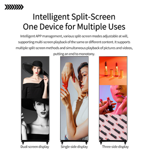 Écran d'affichage pliable, design fin et portable, écran tactile HD, idéal pour les expositions mobiles / les présentations d'événements - Product Image 5