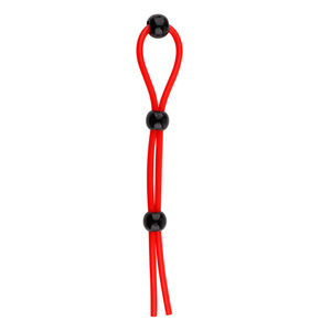 Consolador de tubo ajustable de silicona ecológico médico para hombre adulto, anillo de pene rojo, eyaculación retardada, fiesta promocional RC - Product Image 2