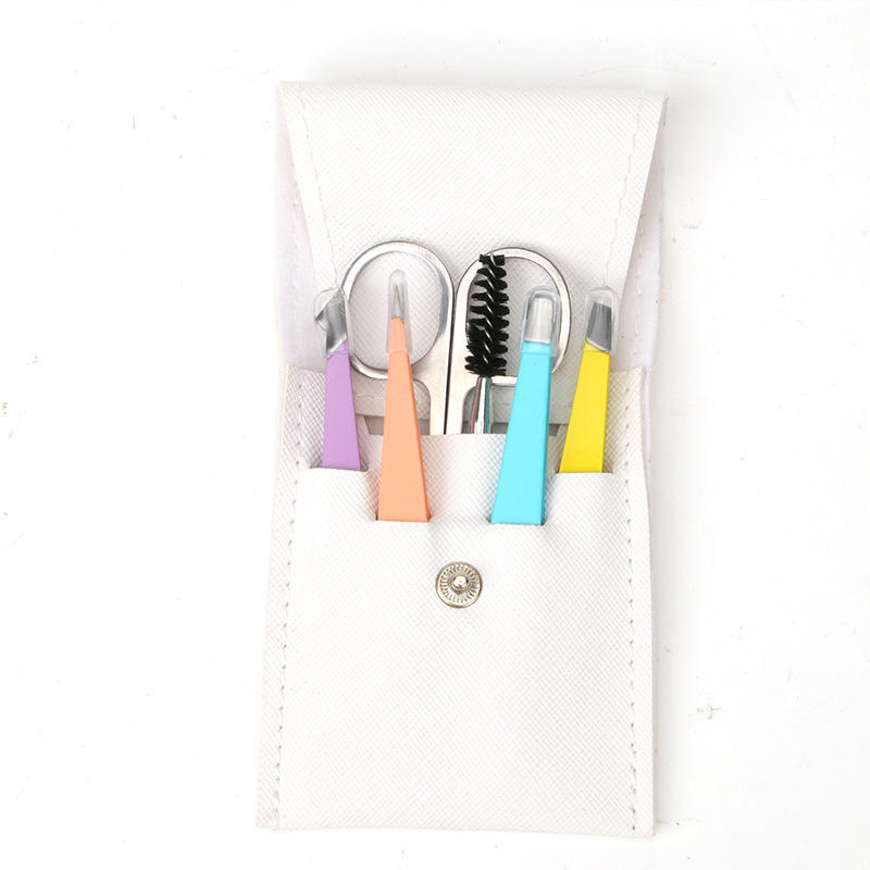 ชุดแหนบถอนคิ้ว 6 ชิ้น สีสันสดใส