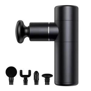 Mini pistolet de massage vibrant pour les muscles, masseur portatif sans fil en alliage d'aluminium avec 4 têtes - Product Image 6