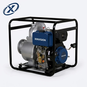 Bomba de Agua Diésel de Alto Caudal 120m³/h de 6 Pulgadas 192F 12HP, Bomba Centrífuga Autocebante con Arranque Eléctrico para Riego Agrícola - Product Image 1