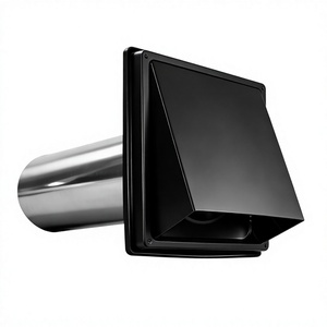 Capot de ventilation extérieur en acier inoxydable 304 à double couche, carré, pour <span class=keywords><strong>sortie</strong></span> d'échappement, résistant à la pluie et au vent - Product Image 1