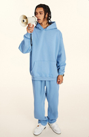 Ensemble de survêtement 2 pièces personnalisé pour femmes et hommes, comprenant un sweat à capuche oversize et un pantalon de jogging ample, idéal pour l'automne