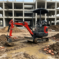 Excavatrice sur chenilles durable QS-12 avec moteur Koop, moteur à essence haute efficacité pour l'aménagement paysager, la construction agricole et la rénovation