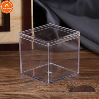 Boîte à bonbons en acrylique transparente de petite taille, rectangulaire, 11x7x2,5 cm, pour cadeaux de mariage, emballage en gros, abordable