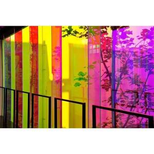 Films pour fenêtres architecturales holographiques polarisés 2mil, bleu/rouge dichroïque éblouissant, effet caméléon, 30m - Product Image 2