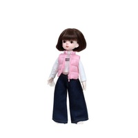 Joyfull Vêtements pour poupées BJD 6 points, échelle 1:12, 30 cm, Gilet d'hiver en duvet, Tissu de confection de costumes et robes décontractés et personnalisés, pour les plus de 14 ans
