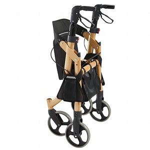 Mason aluminio 4 ruedas plegable Bariatric Rollator pesado andador <span class=keywords><strong>para</strong></span> terapia de rehabilitación de <span class=keywords><strong>ancianos</strong></span> patinetes <span class=keywords><strong>para</strong></span> discapacitados - Product Image 3