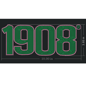 Chuyên sản xuất sorority aka LVY 1908 sắt trên Bling tinh thể Rhinestone truyền nhiệt DIY các bản vá lỗi nhà máy - Product Image 3