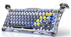 Gravastar thủy ngân K1 PRO 75% không dây cơ khí chơi game Bàn phím tuyến tính thiết bị chuyển mạch với RGB Backlit & khung - Product Image 5