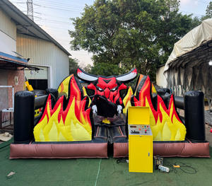 EASYFUN - Toro de Rodeo Inflable Personalizado de Fábrica, Toros de Rodeo <span class=keywords><strong>Españoles</strong></span>, Juguetes de Toro de Rodeo con Pelo de Vaca Auténtico - Product Image 1