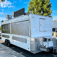 Remorque à desserts commerciale entièrement équipée, camion de restauration mobile pour churros et churro bites