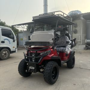 Voiturette de golf électrique à 4 places, buggy de golf levé sur route avec batterie au lithium, vente à chaud - Product Image 2