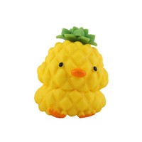 Jouet anti-stress breveté en caoutchouc thermoplastique en forme de canard ananas, cadeau de bureau adorable et mignon