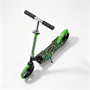 Youth Adult Foot Scooter Foldable Adjustable Height Big <b>Wheels</b> Outdoor Kick Scooter - Product Image 1