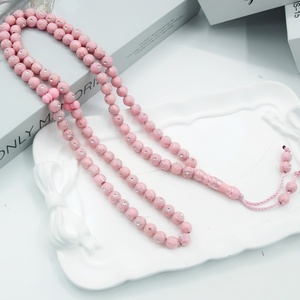 Al por mayor YASEEN Étnico 99 piezas 6mm Cuentas de oración de resina con diamantes de imitación brillantes y diseño de flor de ciruelo, Tasbih musulmán para Dhikr con borlas elegantes - Product Image 1