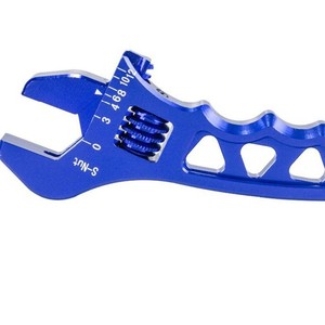 Clé à molette réglable en aluminium Poyracing An3-An12 Rouge Bleu Noir Qualité industrielle métrique - Product Image 2