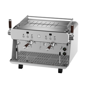 Cafetera Profesional de 2 Grupos, 3000W, Caldera de 11L, Semiautomática, para Cafetería - Product Image 2