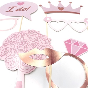 อุปกรณ์ปาร์ตี้สละโสดสีโรสโกลด์เธอบอกว่าใช่เจ้าสาวเป็นอุปกรณ์ประกอบฉากบูธถ่ายรูป - Product Image 3