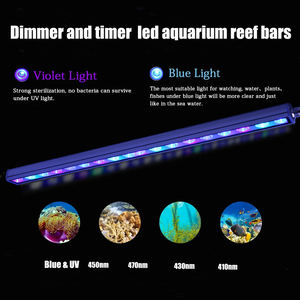 Deep Blue UV Reef lampu akuarium LED, cahaya LED akuarium biru muda plus dengan timer - Product Image 2