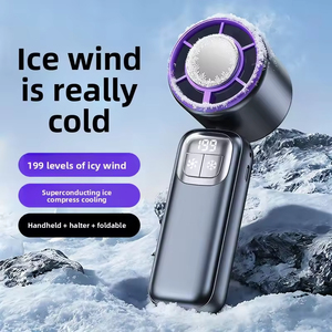 New Smart Semiconductor Ice-compress High-speed Brushless Motor 2000mAh Battery Stepless Speed Outdoor Portable Silent <b>Fan</b> - Product Image 3
