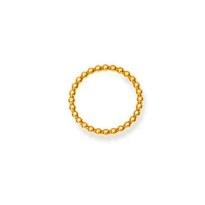 Anillos Impermeables Que No Se Deslustran, Chapados en Oro PVD de 14k y 18k, Anillo de Moda de Acero Inoxidable 316L con Cuentas para Mujer - Product Image 5