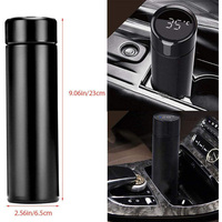 Bouteille d'eau intelligente en acier inoxydable de 500 ml avec affichage numérique de la température, rappel de température, thermos pour bébé, lait, café, sport