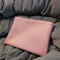 Sac à main en cuir à motif de litchi en imitation cuir, maquillage à plat personnalisé, sac à main élégant de dame à la mode, vente en gros à fermeture éclair en métal