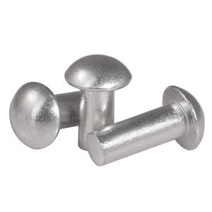 Fabrieks Hot Sale M3 M12 Effen Roestvrij Staal Aluminium Messing Koperen Kop Massief Klinknagel Pin Custom Klinknagel Din660 - Product Image 2