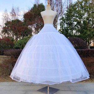 Tulle blanc 7 <span class=keywords><strong>cerceaux</strong></span> <span class=keywords><strong>2</strong></span> couches jupons pour <span class=keywords><strong>robe</strong></span> <span class=keywords><strong>de</strong></span> <span class=keywords><strong>mariée</strong></span> grande taille <span class=keywords><strong>robe</strong></span> <span class=keywords><strong>de</strong></span> bal moelleux sous-jupe Crinoline <span class=keywords><strong>jupon</strong></span> cerceau jupe - Product Image 6