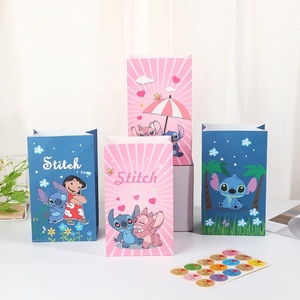 Bolsa de Papel Kraft con Fondo Plano, Diseño de Personajes de Anime, para Regalos, Dulces y Manualidades, Impresión Serigráfica - Product Image 1