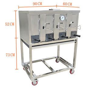 Plancha para Asar sin Humo, Estufa Comercial <span class=keywords><strong>de</strong></span> Gas, Acero Inoxidable, Máquina para Asar Pescado <span class=keywords><strong>al</strong></span> Carbón, <span class=keywords><strong>Horno</strong></span> para Barbacoa - Product Image 5