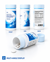 Comprimés de Calcium, Magnésium, Zinc et Vitamine D3 pour Marques Blanches – Suppléments Portables Comprenant des Minéraux Composés pour le Soin Quotidien du Corps en Famille