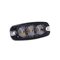 Lampu Peringatan Strobo LED Aluminium Ultra Tipis Tahan Air 12V-24V Bersertifikasi ECE R65 XA1 XA2 Lampu Beacon Darurat